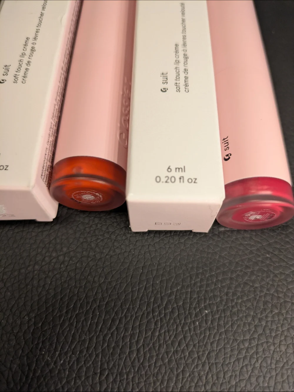 Glossier Suit Soft-Touch Lip Crème (6 ml) — Strike / Flip Pink Shades